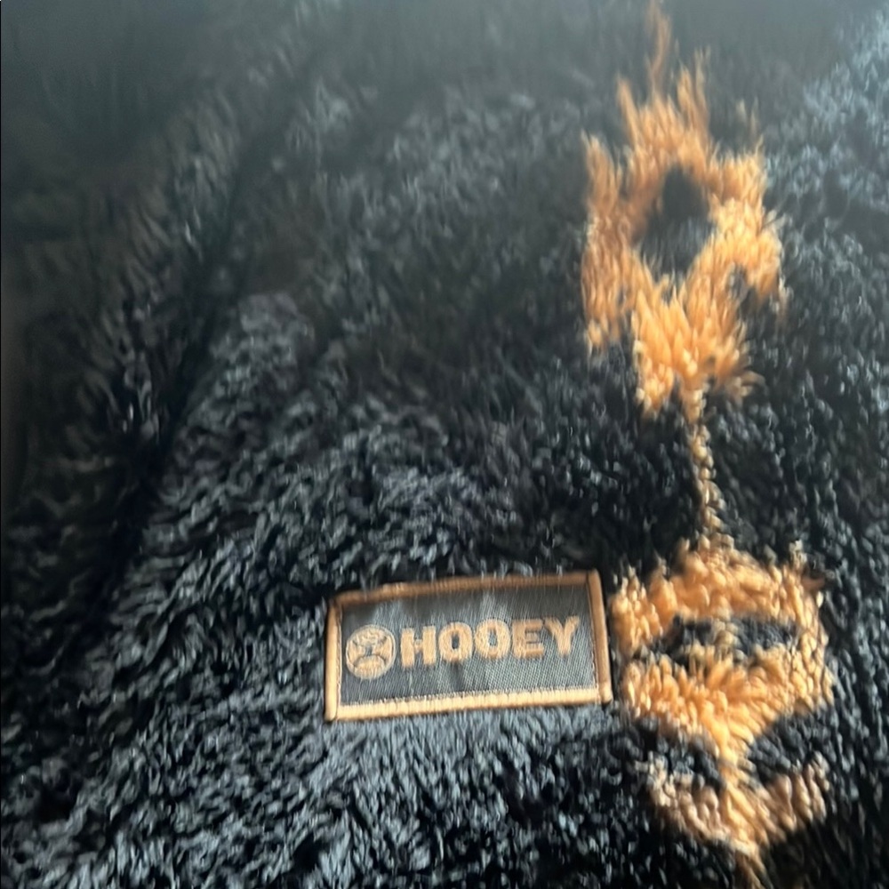 Hooey Black and Orange Fleece Jacket